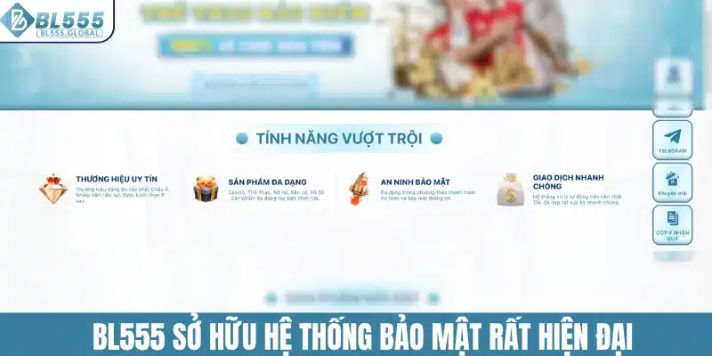 GIỚI THIỆU 3 BL555 sở hữu hệ thống bảo mật rất hiện đại