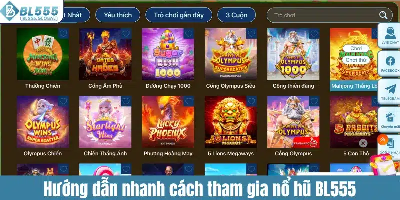 Nổ Hũ BL555 - Khám Phá Các Mẹo Chơi Dễ Rinh Thưởng Lớn 5 Hướng dẫn nhanh cách tham gia nổ hũ BL555
