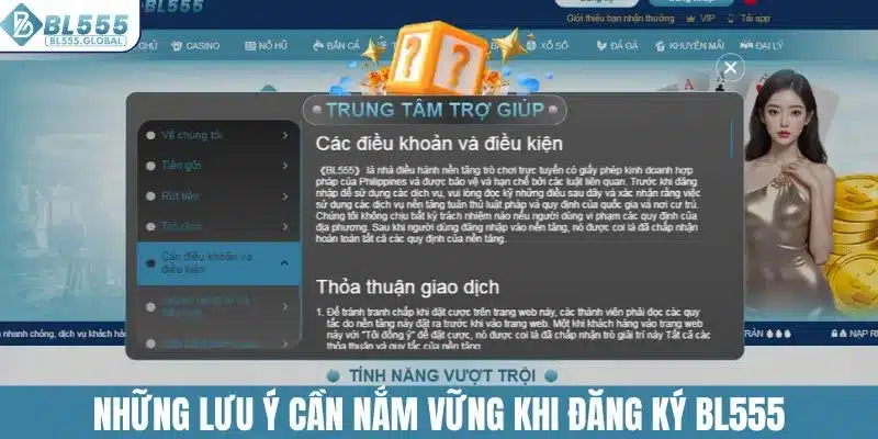 Đăng Ký BL555 - Trải Nghiệm Sân Chơi Đẳng Cấp Quốc Tế 5 Những lưu ý cần nắm vững khi đăng ký BL555